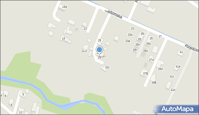 Tarnów, Rzędzińska, 29, mapa Tarnów