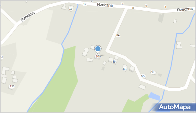 Tuchów, Rzeczna, 10a, mapa Tuchów