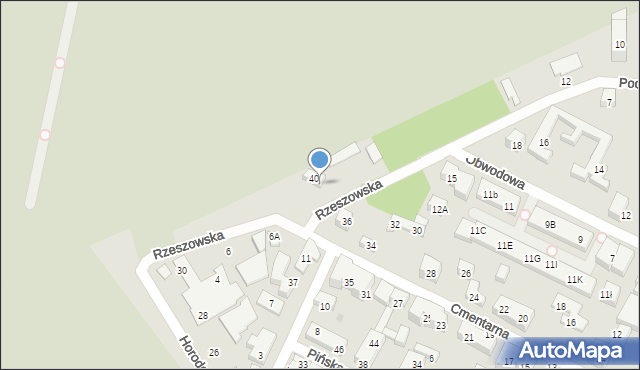 Warszawa, Rzeszowska, 3, mapa Warszawy