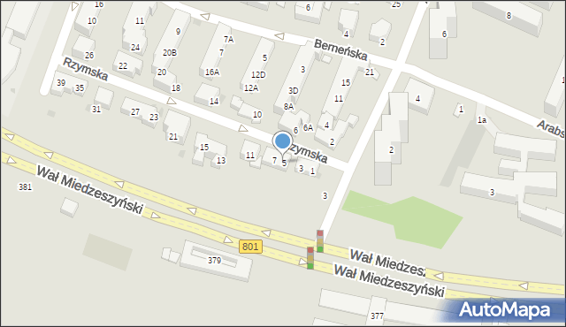 Warszawa, Rzymska, 5, mapa Warszawy