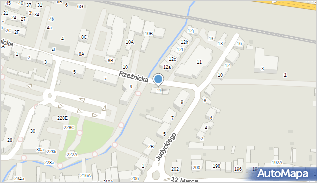 Wejherowo, Rzeźnicka, 11, mapa Wejherowo