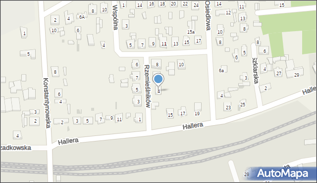 Wiewiórczyn, Rzemieślników, 4, mapa Wiewiórczyn