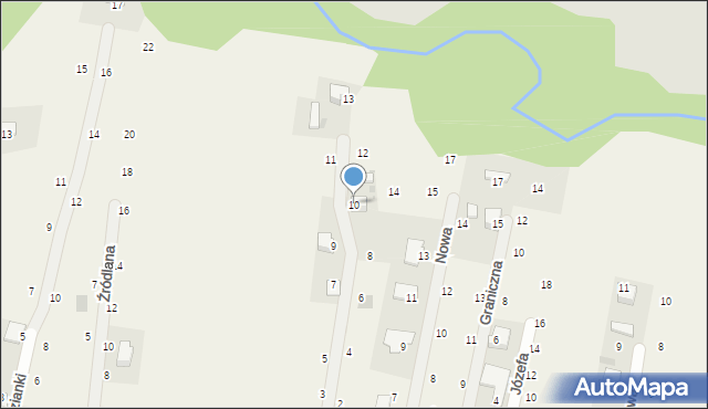 Wola Filipowska, Rzeczna, 10, mapa Wola Filipowska