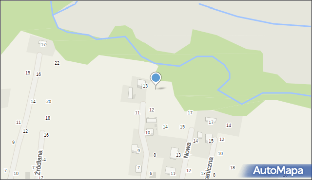 Wola Filipowska, Rzeczna, 14, mapa Wola Filipowska