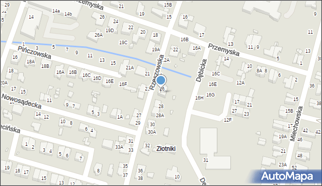 Wrocław, Rzeszowska, 26A, mapa Wrocławia