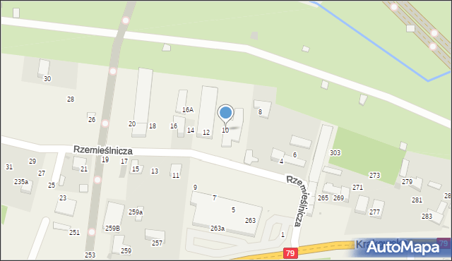 Zabierzów, Rzemieślnicza, 10, mapa Zabierzów