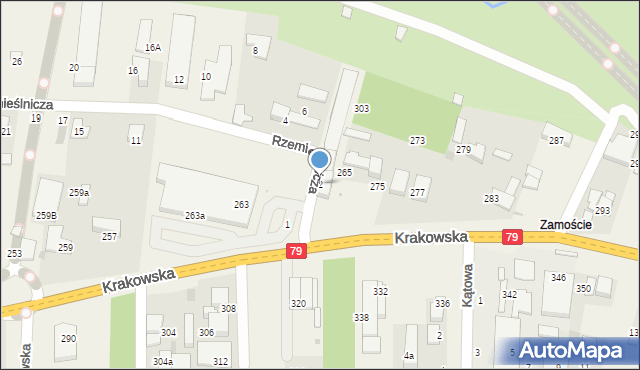 Zabierzów, Rzemieślnicza, 2, mapa Zabierzów