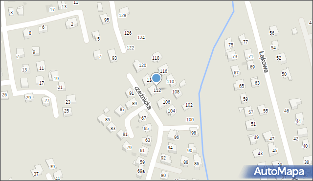 Żagań, Rzeźnicka, 112, mapa Żagań