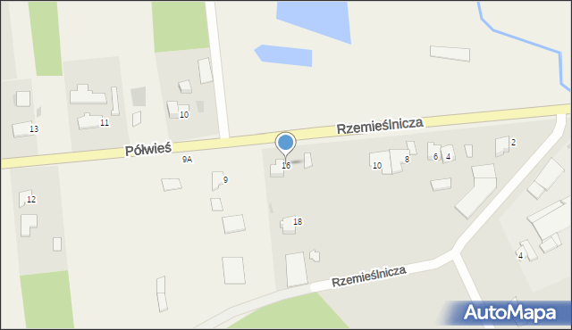 Zalewo, Rzemieślnicza, 16, mapa Zalewo