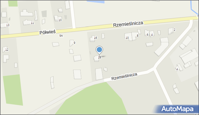 Zalewo, Rzemieślnicza, 18, mapa Zalewo