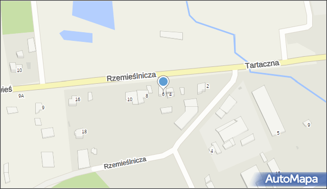 Zalewo, Rzemieślnicza, 6, mapa Zalewo