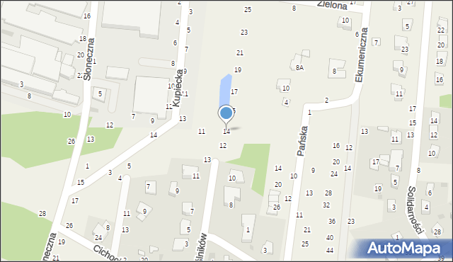 Zbylitowska Góra, Rzemieślników, 14, mapa Zbylitowska Góra