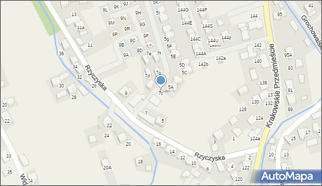 Zielonki, Rzyczyska, 7c, mapa Zielonki