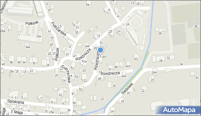 Żywiec, Rzeźnicza, 33, mapa Żywiec