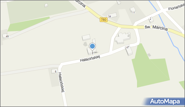 Poręba Żegoty, s. Hałacińskiej Józefy, 2, mapa Poręba Żegoty