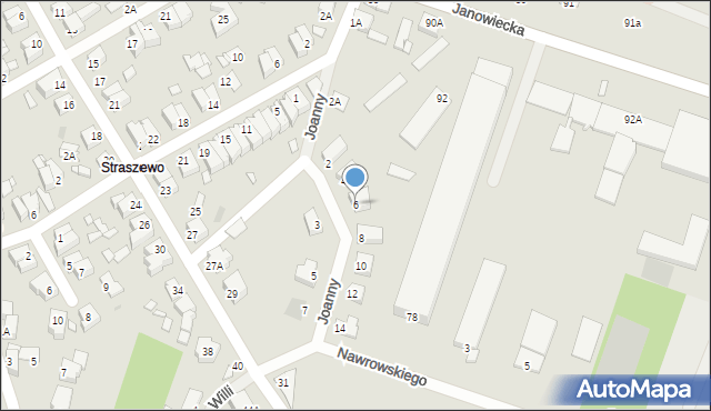 Wągrowiec, s. Joanny, 6, mapa Wągrowiec