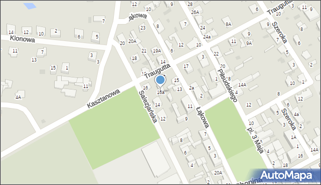 Aleksandrów Kujawski, Salezjańska, 16a, mapa Aleksandrów Kujawski