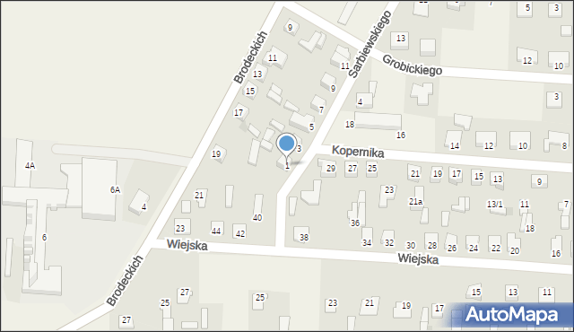Baboszewo, Sarbiewskiego Macieja Kazimierza, ks., 1, mapa Baboszewo