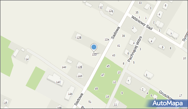 Baszkówka, Sadowa, 12D, mapa Baszkówka