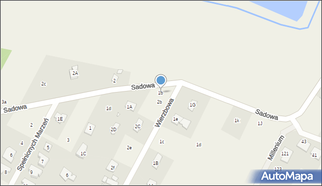 Baszkówka, Sadowa, 1b, mapa Baszkówka