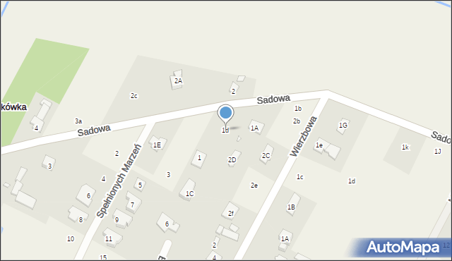 Baszkówka, Sadowa, 1d, mapa Baszkówka