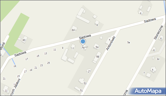 Baszkówka, Sadowa, 7A, mapa Baszkówka