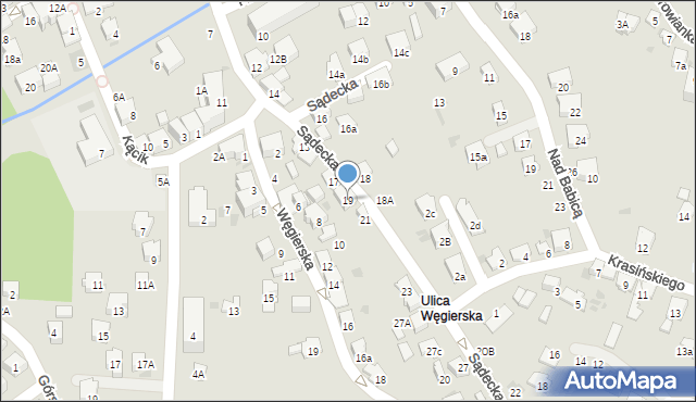 Bochnia, Sądecka, 19, mapa Bochni