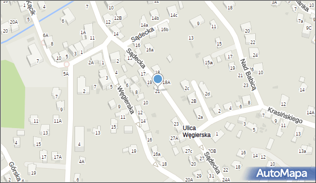 Bochnia, Sądecka, 21, mapa Bochni