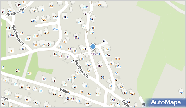 Bochnia, Sądecka, 44A, mapa Bochni