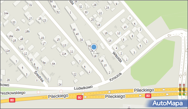 Bydgoszcz, Saperów, 20, mapa Bydgoszczy