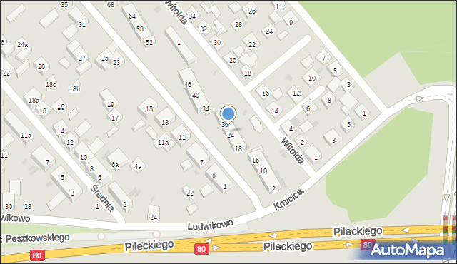 Bydgoszcz, Saperów, 26, mapa Bydgoszczy