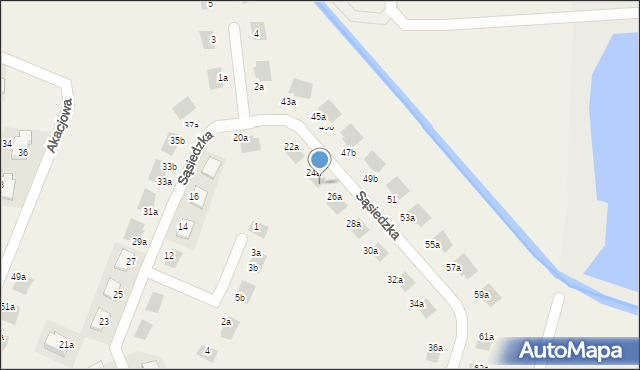 Chrząstawa Mała, Sąsiedzka, 24b, mapa Chrząstawa Mała