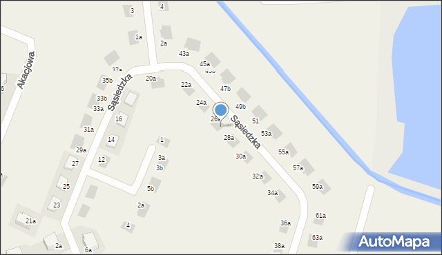 Chrząstawa Mała, Sąsiedzka, 26b, mapa Chrząstawa Mała