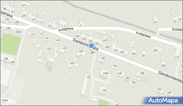 Ćmielów, Sandomierska, 130, mapa Ćmielów