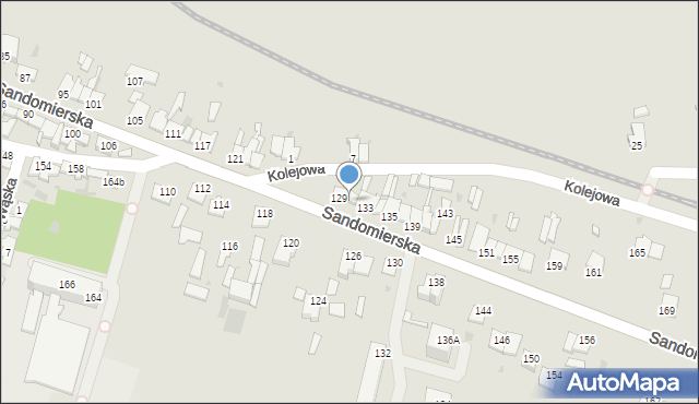 Ćmielów, Sandomierska, 131, mapa Ćmielów