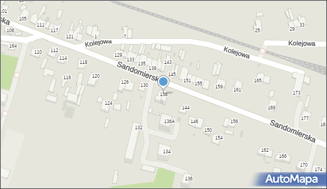 Ćmielów, Sandomierska, 138, mapa Ćmielów