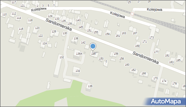 Ćmielów, Sandomierska, 146, mapa Ćmielów