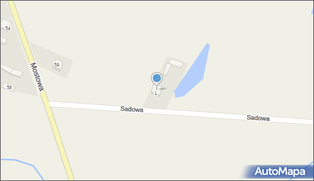 Czersk, Sadowa, 26, mapa Czersk