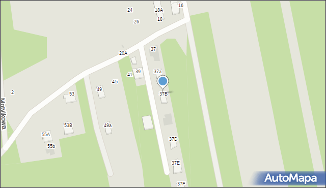 Częstochowa, Sąsiedzka, 37B, mapa Częstochowy