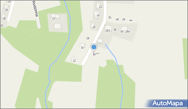 Dąbrowa Szlachecka, Sadowa, 34, mapa Dąbrowa Szlachecka