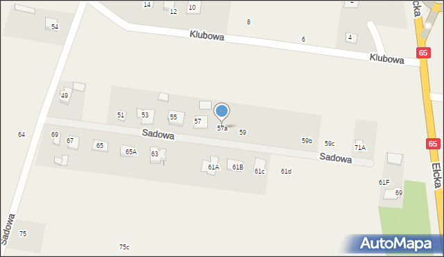 Dobrzyniewo Duże, Sadowa, 57a, mapa Dobrzyniewo Duże