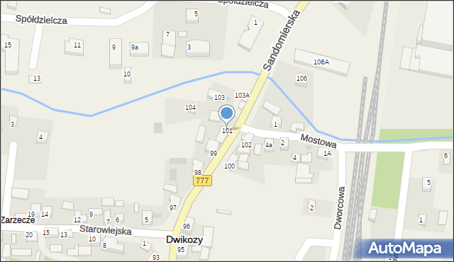 Dwikozy, Sandomierska, 101, mapa Dwikozy
