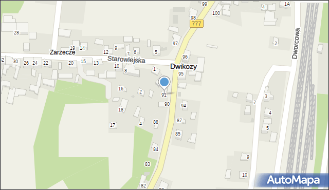 Dwikozy, Sandomierska, 91, mapa Dwikozy