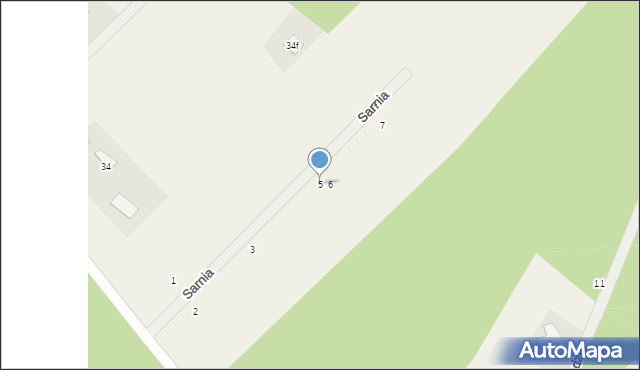 Dzikowo, Sarnia, 5, mapa Dzikowo