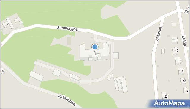 Frombork, Sanatoryjna, 1, mapa Frombork