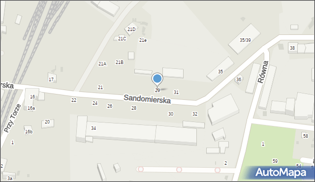 Gdańsk, Sandomierska, 29, mapa Gdańska