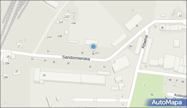 Gdańsk, Sandomierska, 31, mapa Gdańska