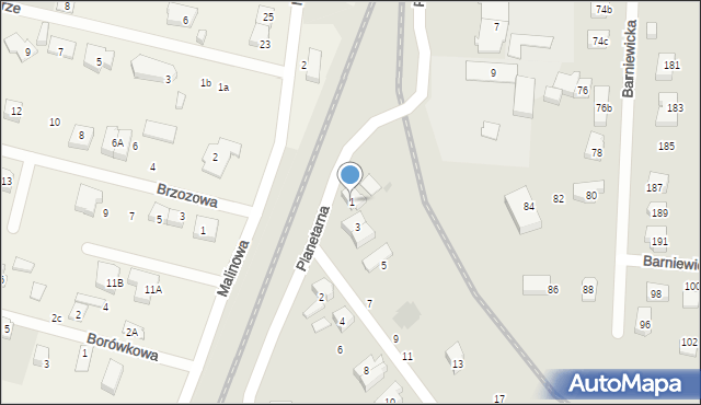 Gdańsk, Saturna, 1, mapa Gdańska