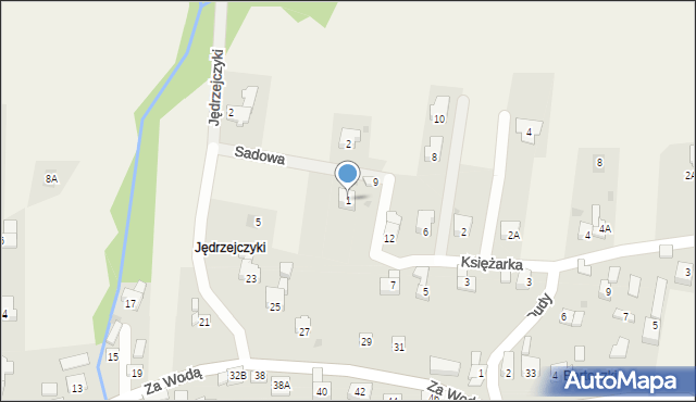 Gilowice, Sadowa, 1, mapa Gilowice