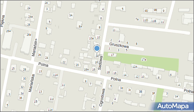 Góra Kalwaria, Sadowa, 14, mapa Góra Kalwaria
